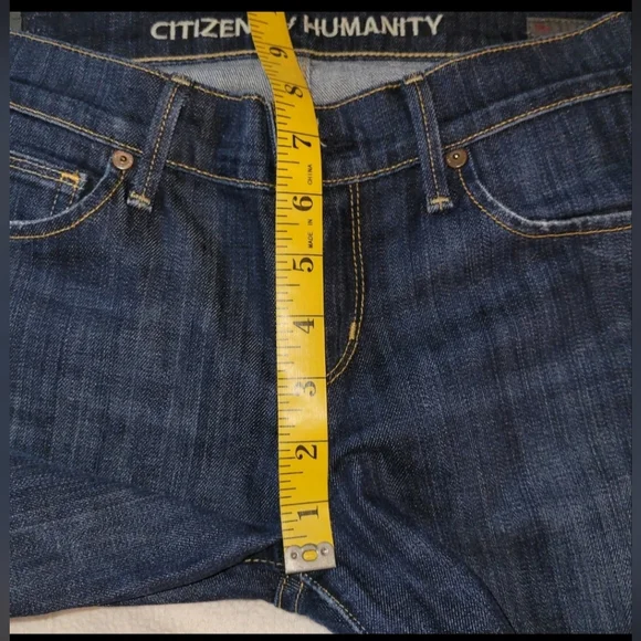 Citizens Of Humanity Dita Jeans Size Petite 26 Blue Denim Low Rise Bootcut - Picture 4 of 13
